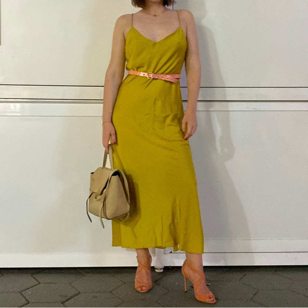Elegant Yellow Maxi Dress